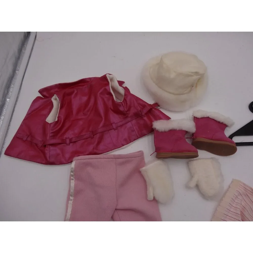 American Girl Pink Winter Snow Ski Trip Outfit 2002 JLY Just Like You and Hanger